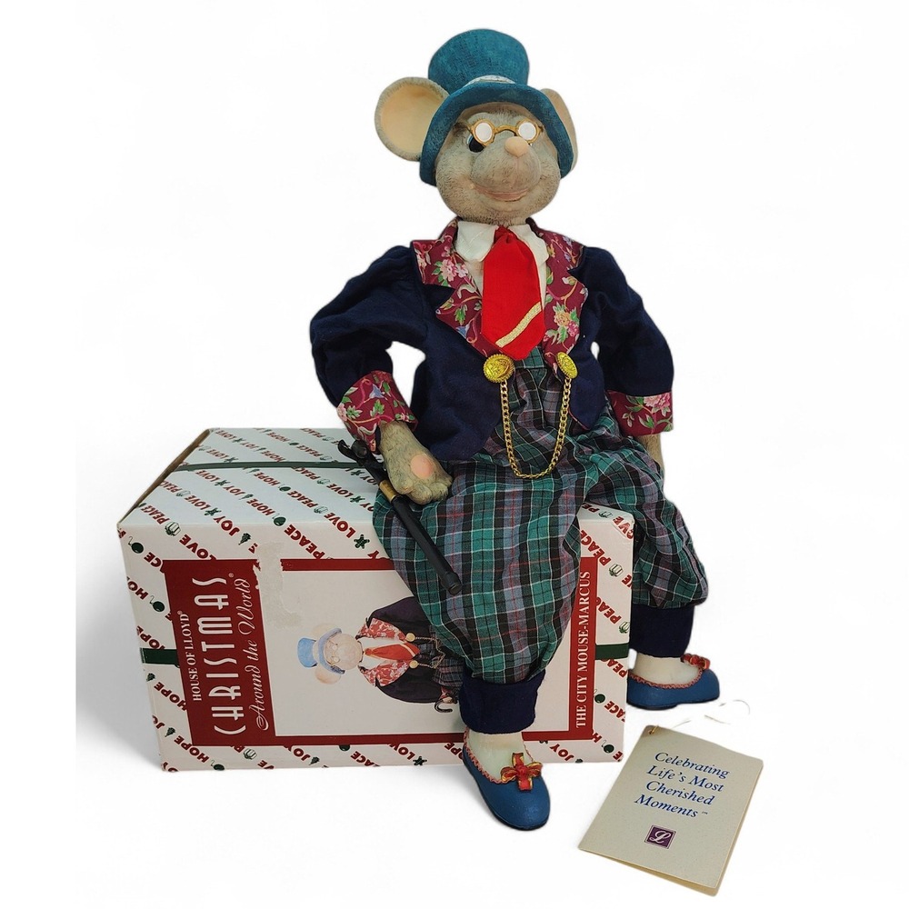 House of Lloyd City Mouse Marcus • Christmas Around World 1998 • Figurine‎ (F8)